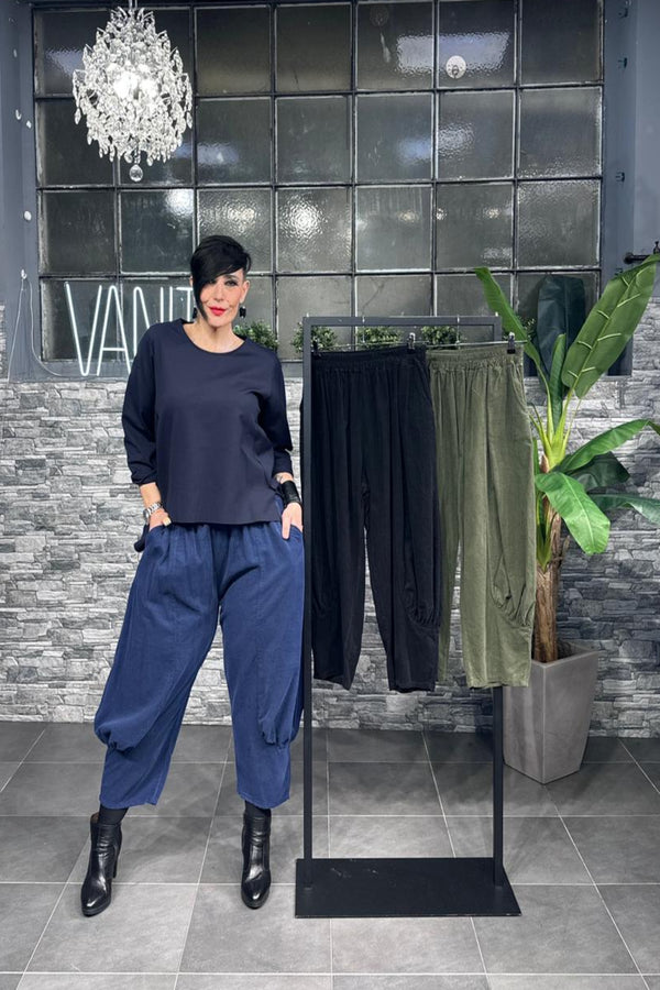 Panta Aladino costine - Verde militare