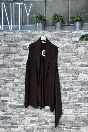 Gilet punte tasche - Moro