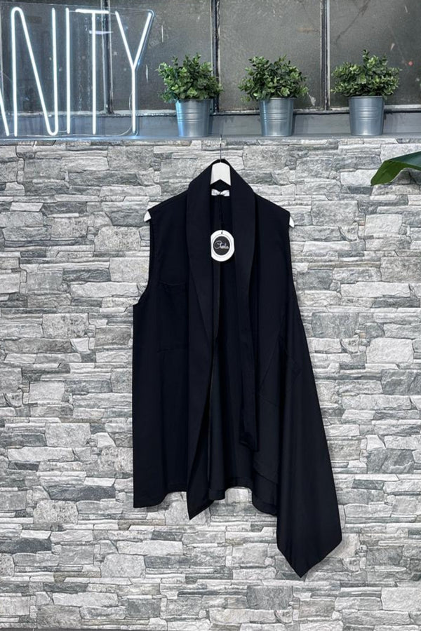 Gilet punte tasche - Nero