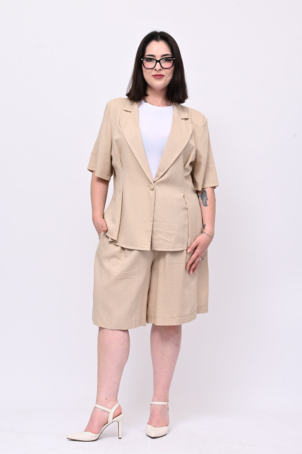 Tailleur lino bermuda - Corda