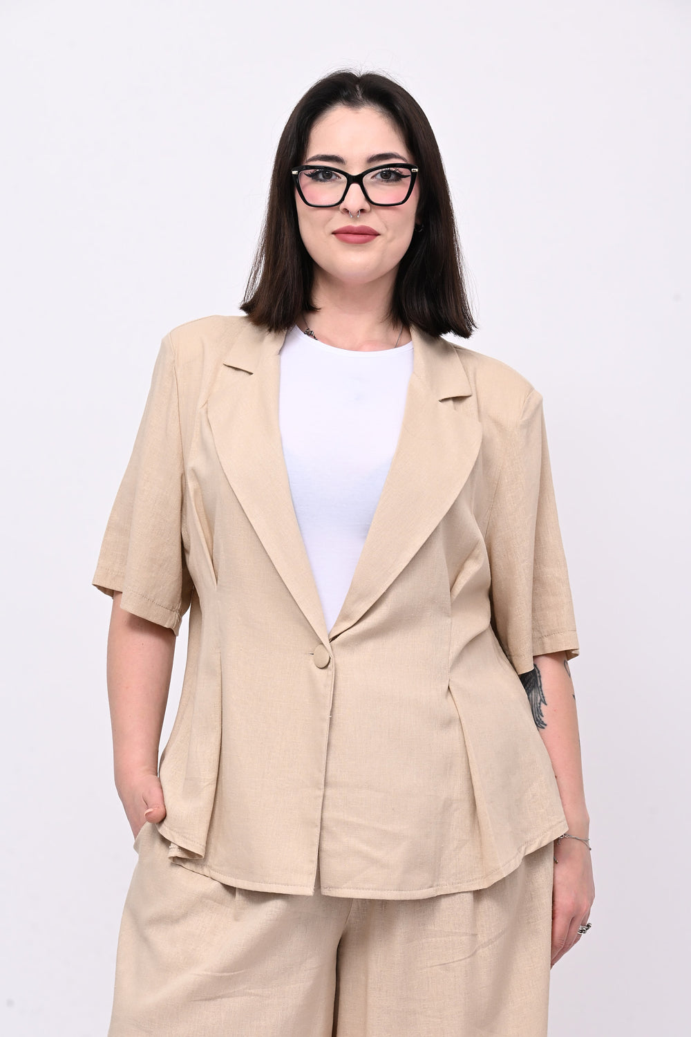 Tailleur lino bermuda - Corda