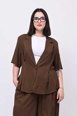 Tailleur lino bermuda - Moro