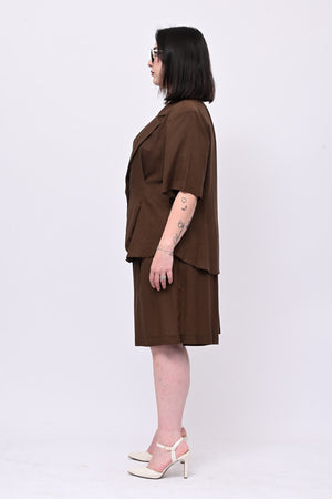 Tailleur lino bermuda - Moro